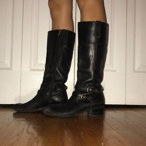 Bandolino black boots, with a little heel